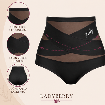 Ladyberry Siluet Korse – Çapraz Destekli Yüksek Bel Toparlayıcı